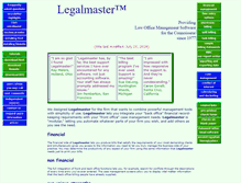Tablet Screenshot of legalmaster.com